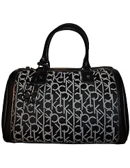 Ladies Calvin Klein Purse Handbag Hudson Signature Jacquard Black White by Calvin Klein