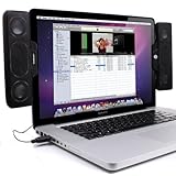 GOgroove SideStream Portable Clip-On Computer Speakers with Powerful Built  ....