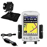 Garmin iQue M5 Auto Bean Bag Dash Holder with Car Charger - Uses Gomadic TipExchange