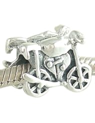 Authentic Biagi Motorcycle Bike 925 Sterling Silver Bead fits European Charm Bracelet