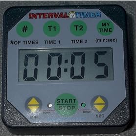 Interval Workout Timer TMR04-BA Black: Boxing, Wrestling, Martial, MMA, Fitness, HIIT. ** This item ships outside USA