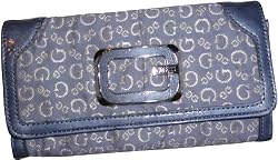 Guess Wallet Emerson Signature Logo Blue