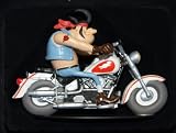 joe bar team hercule butter harley davidson 1340 bike and figure 1.18ish scale hand painted modelIMAGE