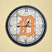 Tigers - Art Glass Clock (12in)