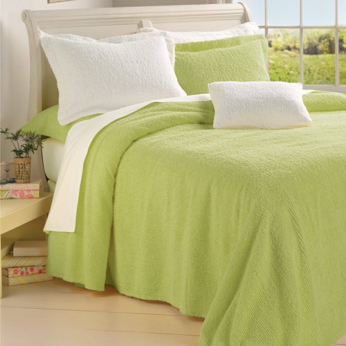 ORCHID Ellie Stripe Chenille Bedspread Full