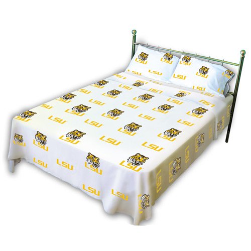 Lsu Tigers Twin Sheet Set From College Covers Twin