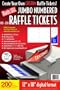 Blanks/USA Pre-Cut Jumbo Numbered Raffle Tickets (TKX02FMWH)