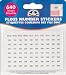 DMC Floss Number Stickers - 640 Stickers