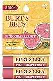 Burt's Bees 100% Natural Lip Balm, Pink Grapefruit Blister Pack, 0.3 Ounce, 2 Count