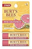 Burt's Bees 100% Natural Lip Balm, Pink Grapefruit Blister Pack, 0.3 Ounce, 2 Count