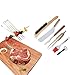Kitchen Gems 7 Piece Deluxe Barbecue BBQ Grill Tool Gift Set Kit - For Use On Smokers, Charcoal, Gas, Electric and Infrared Outdoor Grills - Includes All The Essential Items You Need For A Perfect BBQ