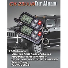 Car Alarm with Remote Start, Keyless Entry and Includes 2 Remotes