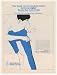 1965 Cyanamid Creslan Anthony Gesture Slacks Fashion Print Ad