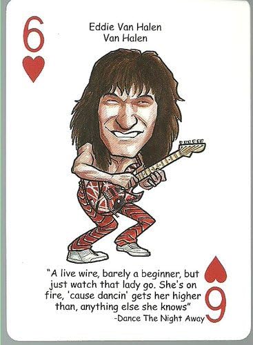 EDDIE VAN HALEN - Oddball ROCK & ROLL Playing Card