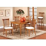 Bayberry 5 Piece Rectangle Dining Set- Oak