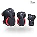 JBM Adult Outdoor Activities Knee Pads and Elbow Pads with Wrist Guards Impact Resistant Protective Gear for Skateboarding, Inline Roller Skating, BMX Biking, Scooter, Electric Skateboard, Cycling