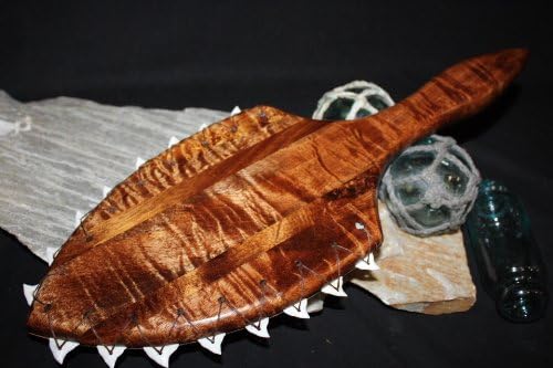 AAA Grade Koa War Club 19" - Shark Teeth | #koa3988