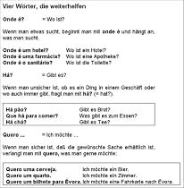 Kauderwelsch, Portugiesisch Wort f&uuml;r Wort