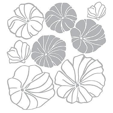Easy Instant Decoration Wall Sticker Decal - Morning Glory Flowers