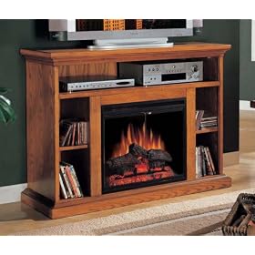 Classic Flame 23WM374POA-0102 23 Inch Beverly Home Theater Electric fireplace - Mantel and Electric Insert - Premium Oak