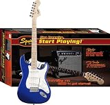 Squier by Fender Stop Dreaming-Start Playing Set: Affinity Special w/ Fender 15G Amplifier, Metallic Blue
