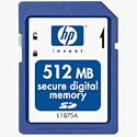 512MB Sd Flash Memory Card HP L1875A