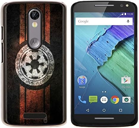 Starwars Rebel Alliance - Aluminum Metal&amp;Hard Plastic Back Case Cover - Black - Motorola Droid Turbo 2 / Moto X Force