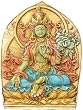 Green Tara Relief, Color Details