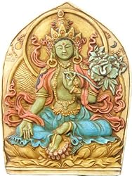 Green Tara Relief, Color Details