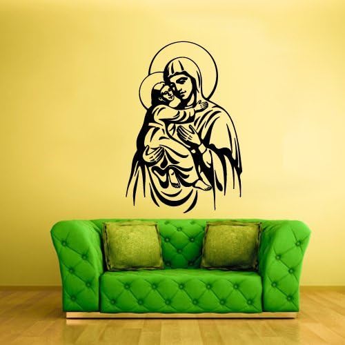 Wall Vinyl Sticker Decals Decor Art Cross Prayer Pray God Jesus Icon Virgin Mary (Z2158