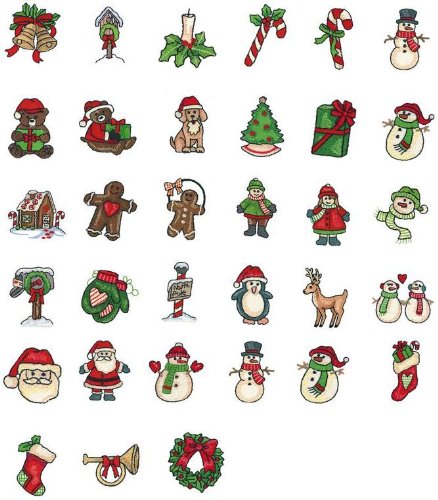 Brother/Babylock Embroidery Machine Card MINI CHRISTMAS