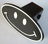 Smiley Face Fun Trailer Hitch Cover Receiver Plug for Cars, Trucks, SUVs