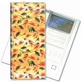 3D Lenticular 4x10 Business Card File (Holds 128) , BF128 , DINOSOURS, Yellow
