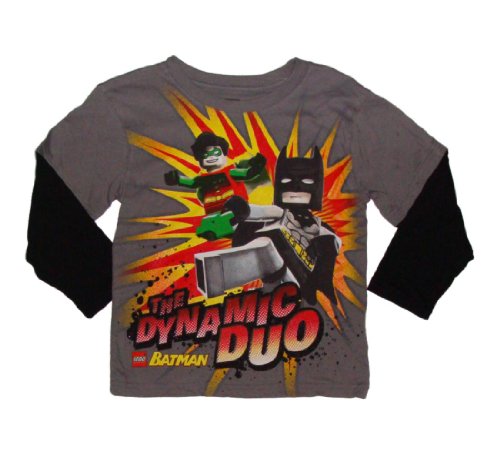  Lego Batman the Dynamic Duo Boys Long Sleeve T-shirt