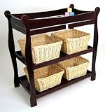 Cherry Sleigh Style Changing Table