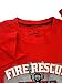 Captain Meow Baby Boy Long Sleeve Fire Truck Red Tee 18-24M