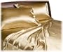 Melrose Luxurious Satin California King Sheet Sets, Gold