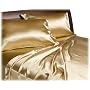 Divatex Home Fashions Royal Opulence Satin Full Sheet Set, Gold