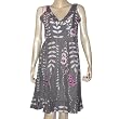 Floral Summer Sun Dress with Beach Wear Made in India Size 18 (sds112b)