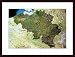 Belgium From Space, Art Poster by Unknown Artist, with Wood Frame, poster size: 28