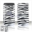 Black and White Stripes ZEBRA SNAP-ON COVER HARD CASE PHONE PROTECTOR for ZTE C88 C-88 [Beyond Cell Packaging]