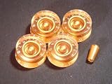 MIJ Speed Knob Printed Numbering Set 4pc +Toggle Knob Metric Gold
