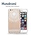 iPhone 6 Case,iPhone 6s Case,Hundromi Plastic Case Cover Henna White Floral Paisley Flower Mandala for iPhone 6/iPhone 6s