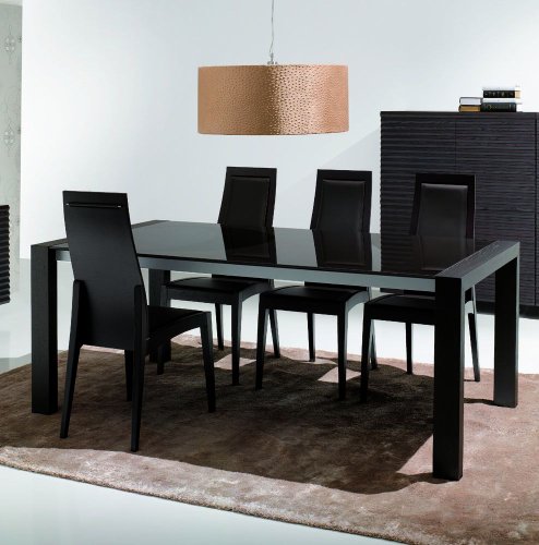 Rectangular Extension Dining Table by Yuman Mod - Wenge Finish (AB611.101.101)