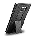 Galaxy Note 5 Case, [Belt Clip Holster Case] JOTO Slim Hard Shell Holster Case with Kickstand and Locking Swivel Belt Clip for Samsung Galaxy Note 5 (Black)