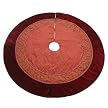 Jacquard Velvet Tree Skirt - Red (48")