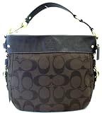 Coach Zoe Large Brown Signature Shoulder Bag - 12674