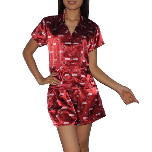 2PC SLEEPWEAR SET: NFL Arizona Cardinals Womens Gorgeous Pajama / Loungewear Set - Red (Size: S)