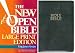 Book Holy Bible the New Open Bible: King James Version, Large Print, Black Bonded Leather