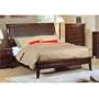 Queen Size Platform Bed in Brown Finish
